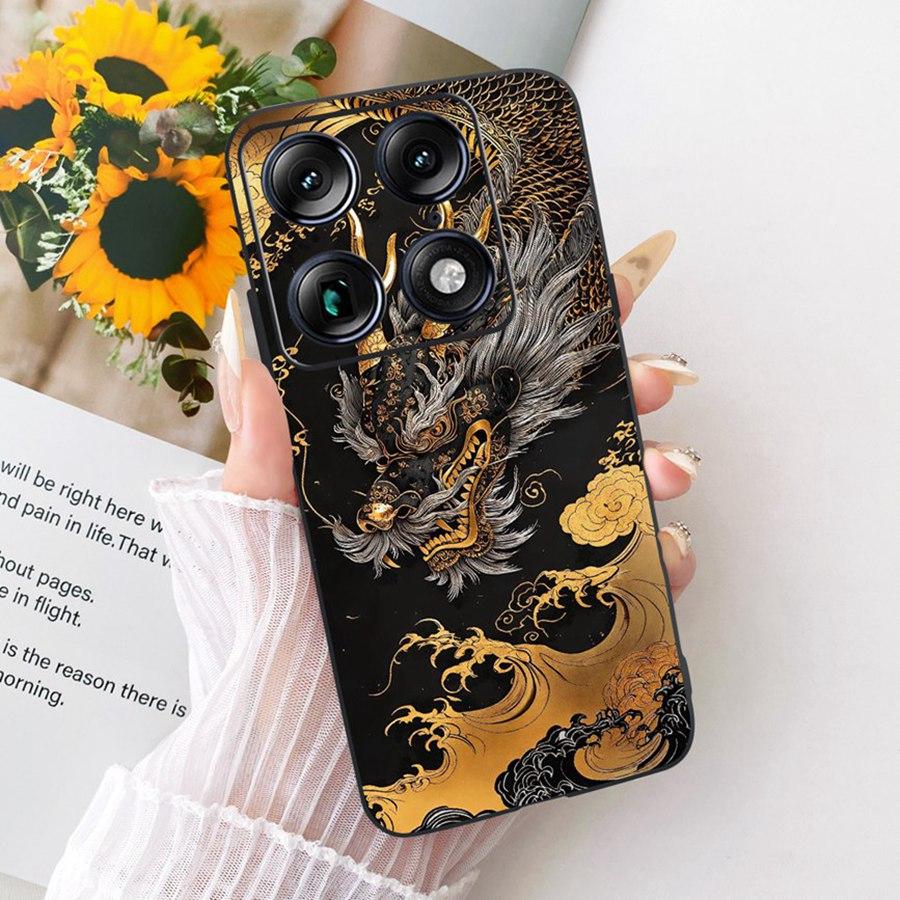 For Motorola Signature 6.8'' Case Cute Cat Cartoons Pattern Soft Silicone TPU Funda For MotoX70 Air Pro Signature Back Covers