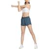 Nike Comodi Morbidi Delicati sulla Pelle Traspiranti Asciugatura Rapida Vita Media Tre Quarti Casual Pantaloncini Pantaloncini Donna Blu Profondo Mare DX6011-478