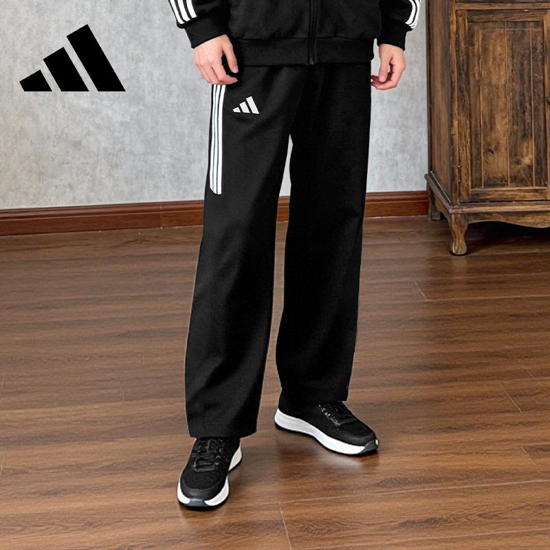 Adidas Boxing 3-Stripes Classic Retro Straight Leg Long Pants Stand Collar Jacket Cotton Two-Piece Casual Sports Suit Unisex Suit CLTR02NHJB+TR411TK