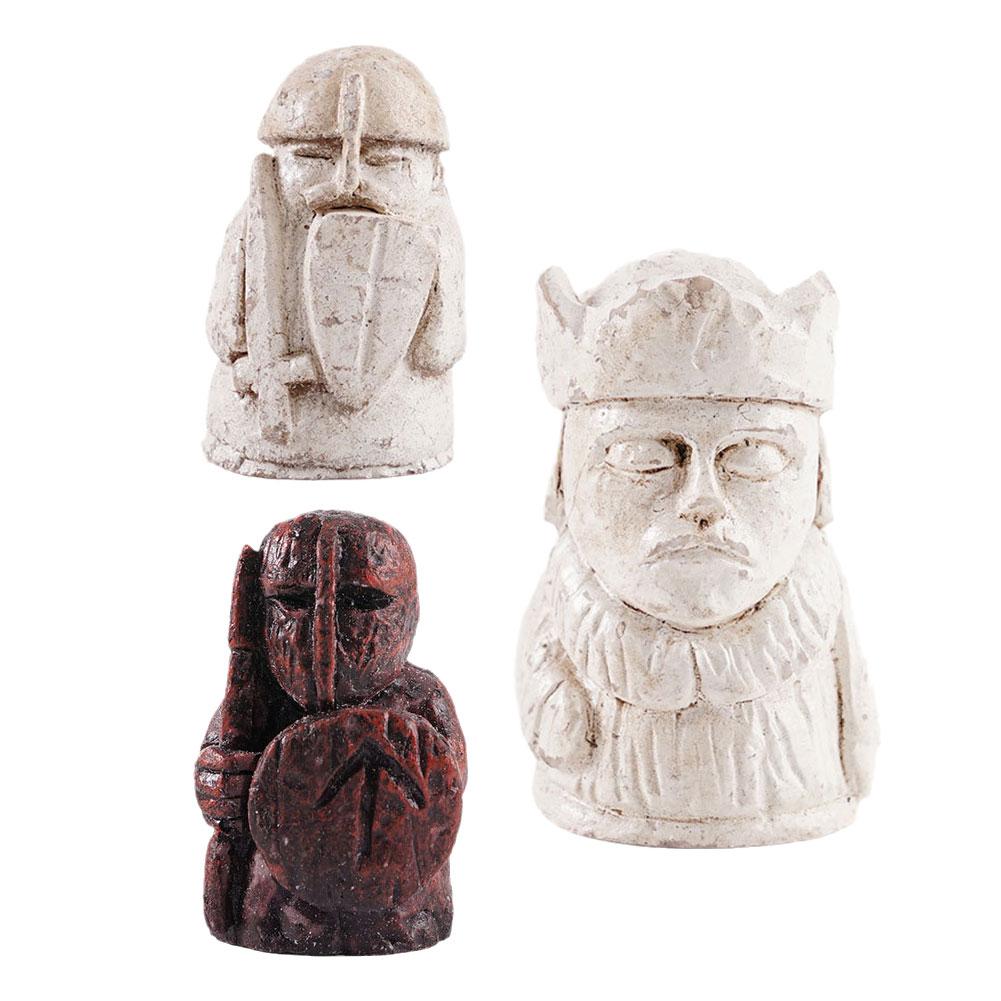 New Traditional Strategy Portable Board Game Crafted For Adults Kids Classic Two Player Tabletop Travel Vintage Viking Ches C8K2