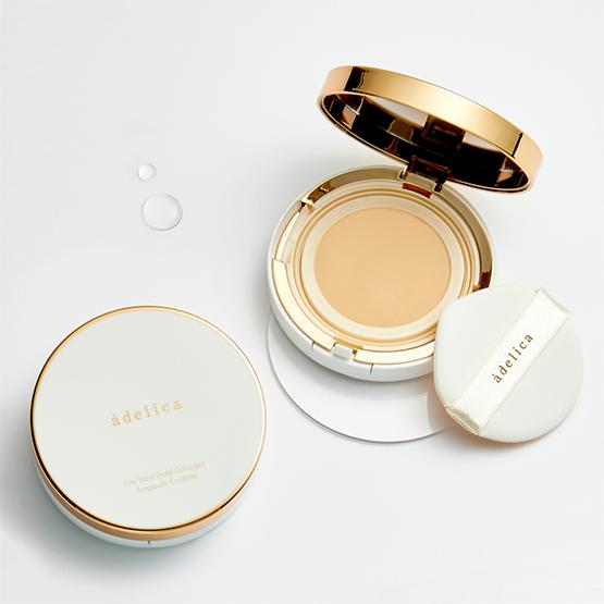 Atomy Adelica The New Gold Collagen Ampoule Cushion with Refill (5 Colors) SPF 40 PA++ 14g*2EA