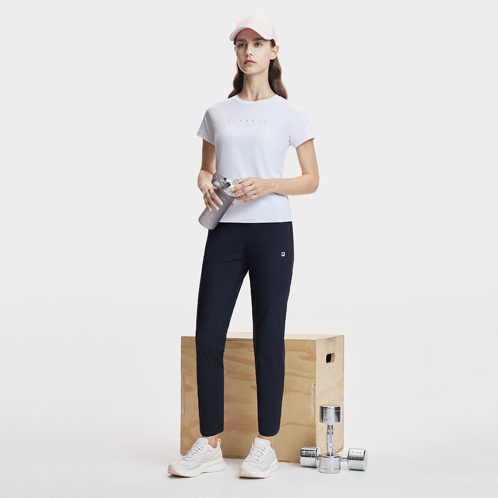 New FILA Knitted Sweatpants Women's Black A11W421603FBK