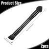 Black Dual Ended Powder Brushes, Touch Up Hair Shadow Powder Brush with Sponge Tip Hair Concealer Makeup Brushes Root Touch Up Brush for Hair