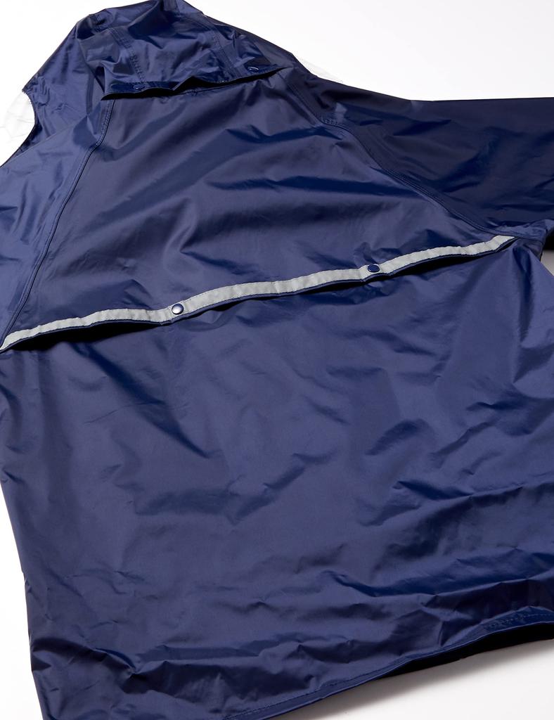 School Rain Suit Rain Tuck Coat and Bottom Navy 5L [Winter Cherry] (Top Set, Mesh)