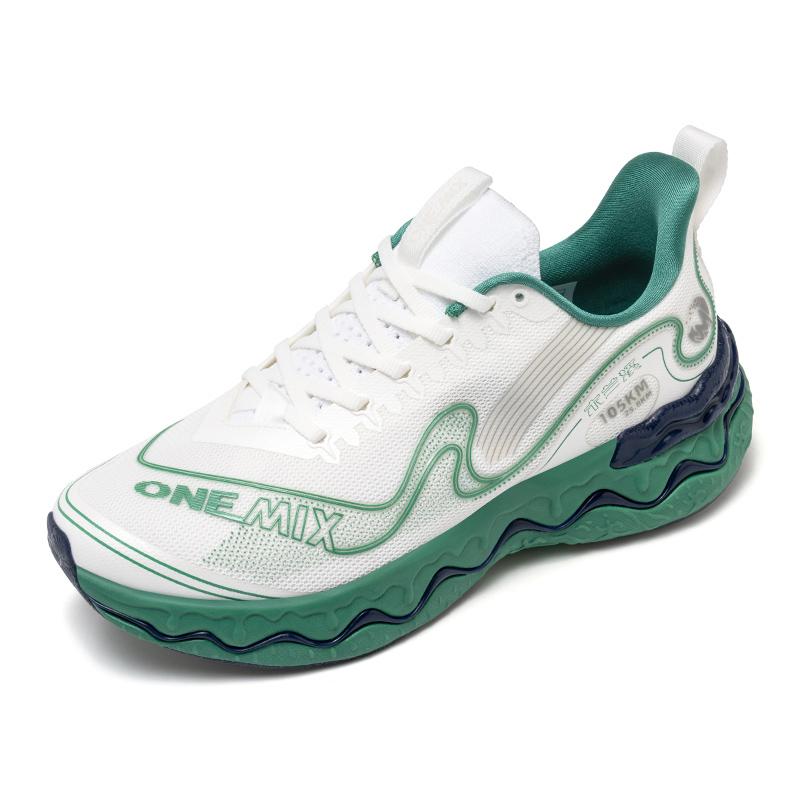 onemix O-Resilio CreamMix Straßenlaufschuhe, leicht, dämpfend, Langstrecken-Herren-Training, Outdoor-Sneaker