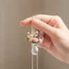 Silver Hollow Vase Pendant Necklace Zinc Zinc Alloy Long Sweater Chain Vintage Collarbone Chain  Men
