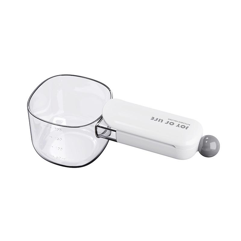 Rice Scoop Dog Food Scoop Multifunctional Pet Feeding Spoon With Sealing Clip Plastic Cat Food Dedicated Measuring Spoon