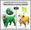 Traction Puppy Four-legged Raincoat Waterproof All-inclusive Small Dog with Feet Bigbear Teddy Pet Rainy Day Dog Clothes