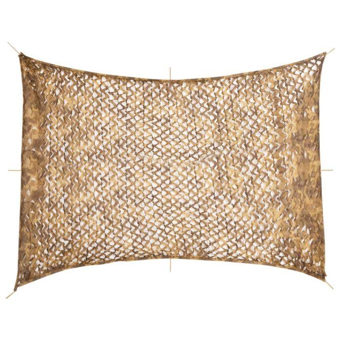 Filet de camouflage avec sac de rangement 516x400 cm sable