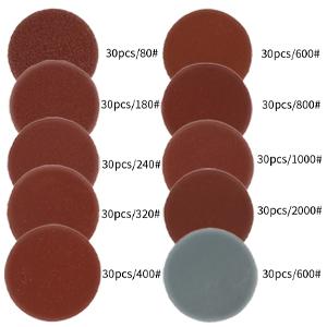 100pcs Sanding Discs 3 Inch Sandpaper 80-3000 Grit Sander Disc Pads Sanding Paper Sander Disk Abrasive Tools Polishing Pad Set