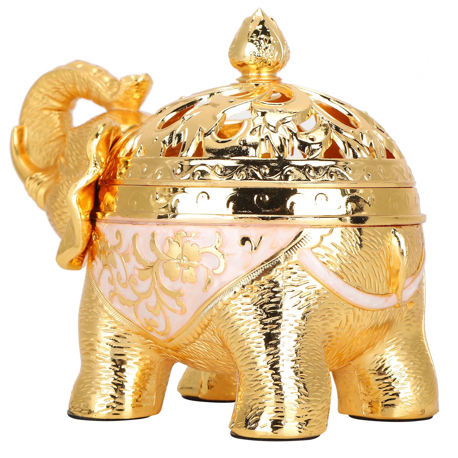 

Elephant Shaped Incense Aromatherapy Ornament for Living Room Entryway Bedroom(Bronze )