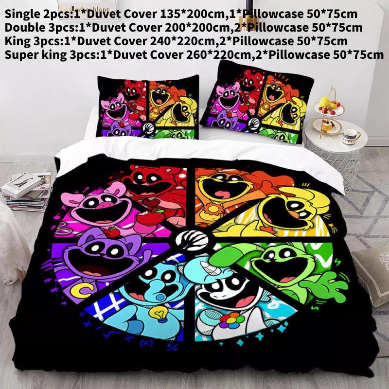 

Critters Duvet Smiling Cover Pillowcase Single Double King Bedding Gift Set Style 1,Single