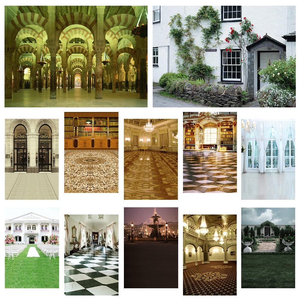 Elegantní pozadí kostelní scény pro svatbu, narozeniny, Vánoce, Velikonoce, Valentýna, fotobudky, večírky, domácí dekorace