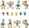 Pinenjoy 8-Piece Animal Figurine Set: Resin Duck Figurines, Cute Miniature Sculptures for Garden, Landscape, Aquarium Decoration, Funny Farm