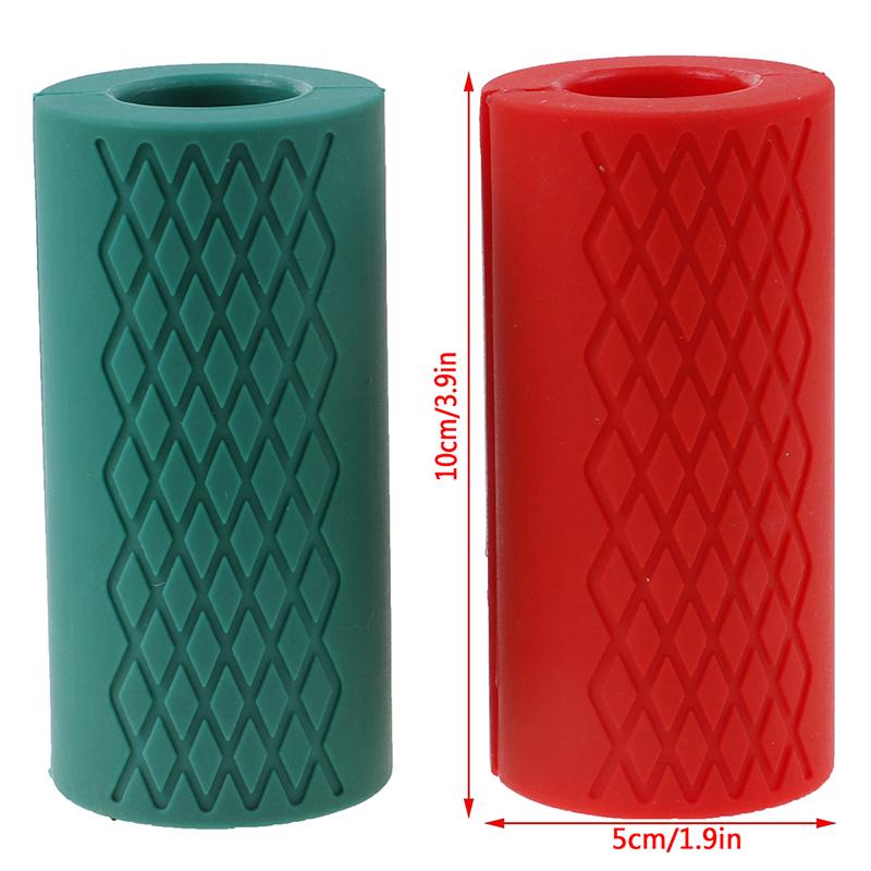 Langhantelgriffe Kurzhantel Silikongriff Klimmzug Gewichtheben Rutschfest Schutzpolster