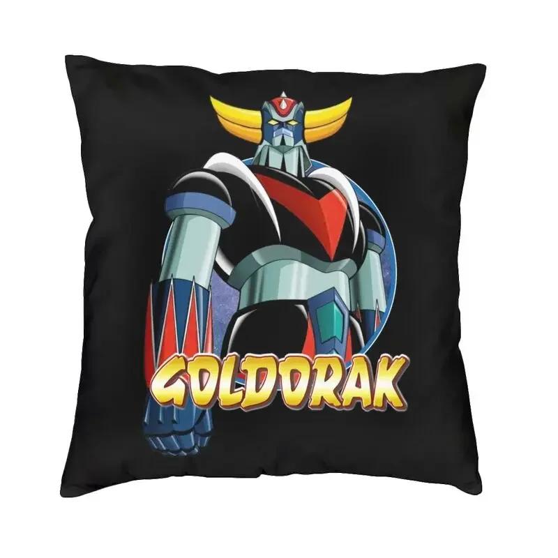 Goldorak Grendizer poszewka na poduszkę na sofę Anime UFO Robot Goldrake luksusowa poszewka na poduszkę kwadratowa druk 3D niestandardowa poszewka na poduszkę