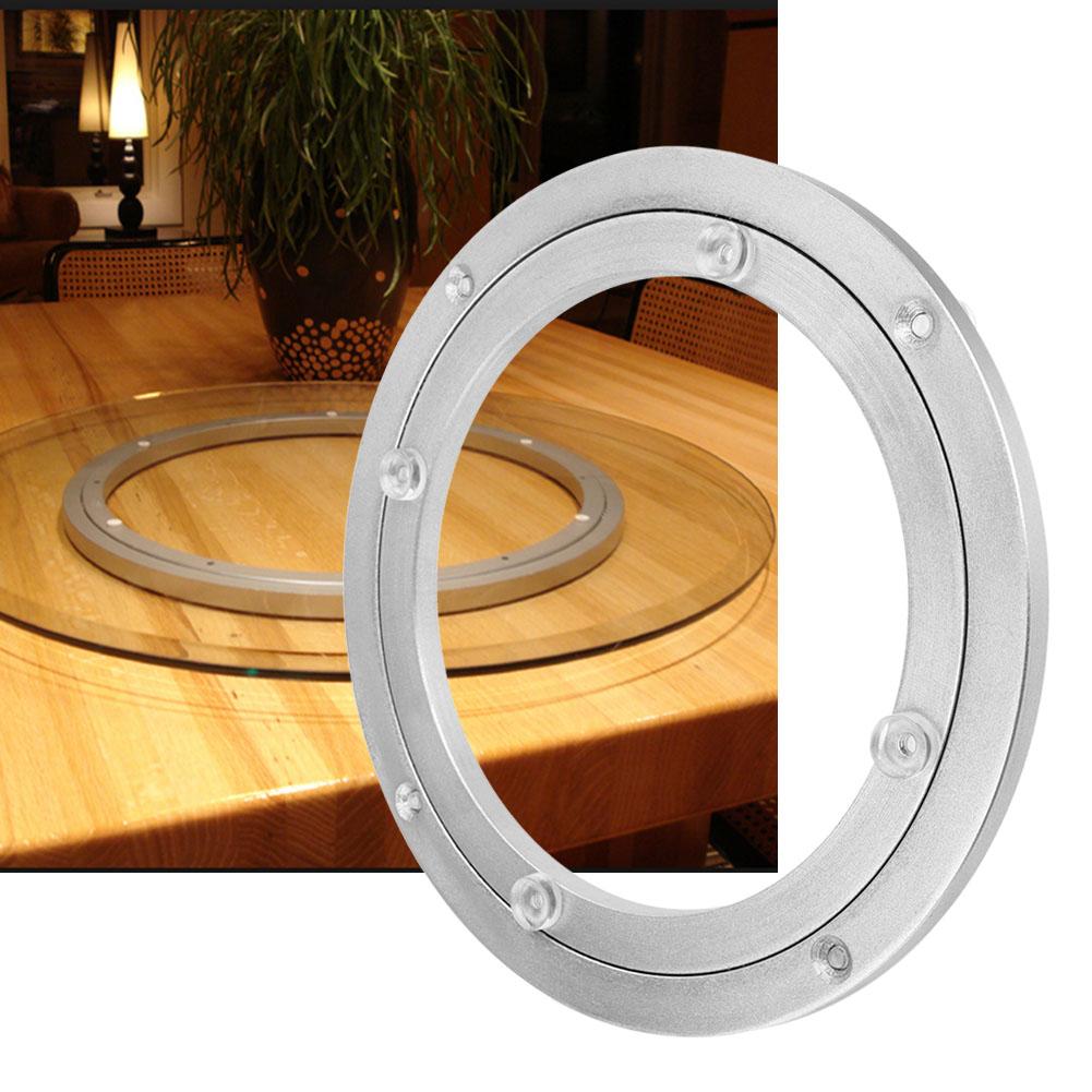 Base Giratoria de Exhibición Redonda de Aleación de Aluminio de 8 Pulgadas