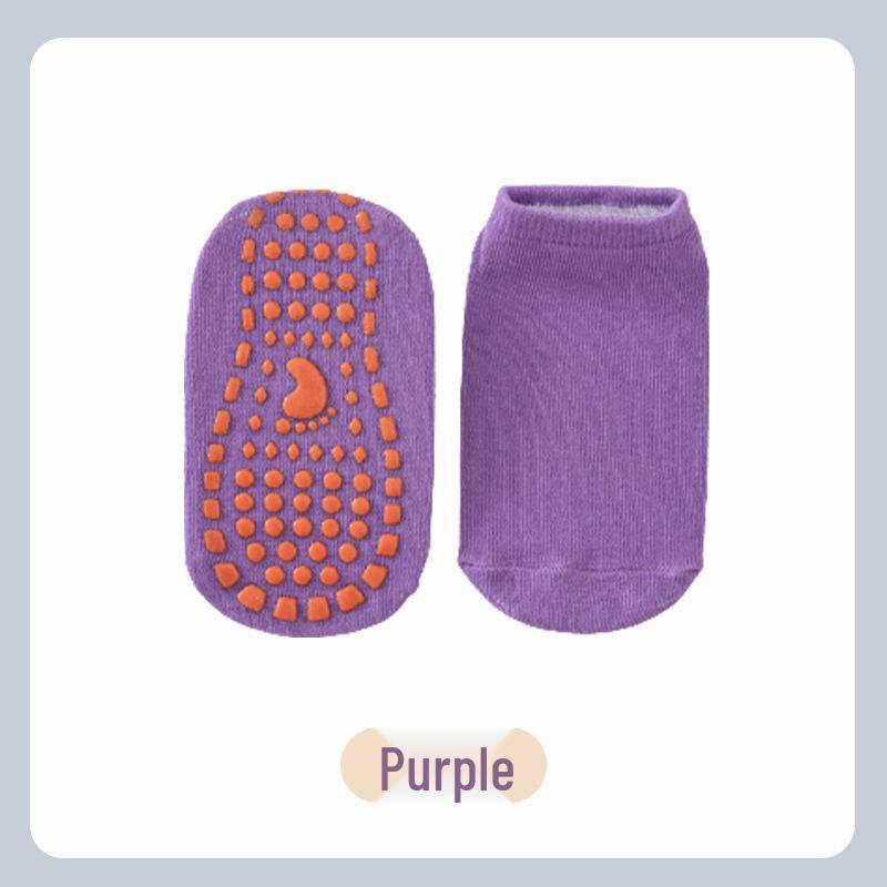 Non-slip Socks for Children s Trampoline, Playground, Baby, Early Education, and Adult Yoga 2-3 years фиолетовый