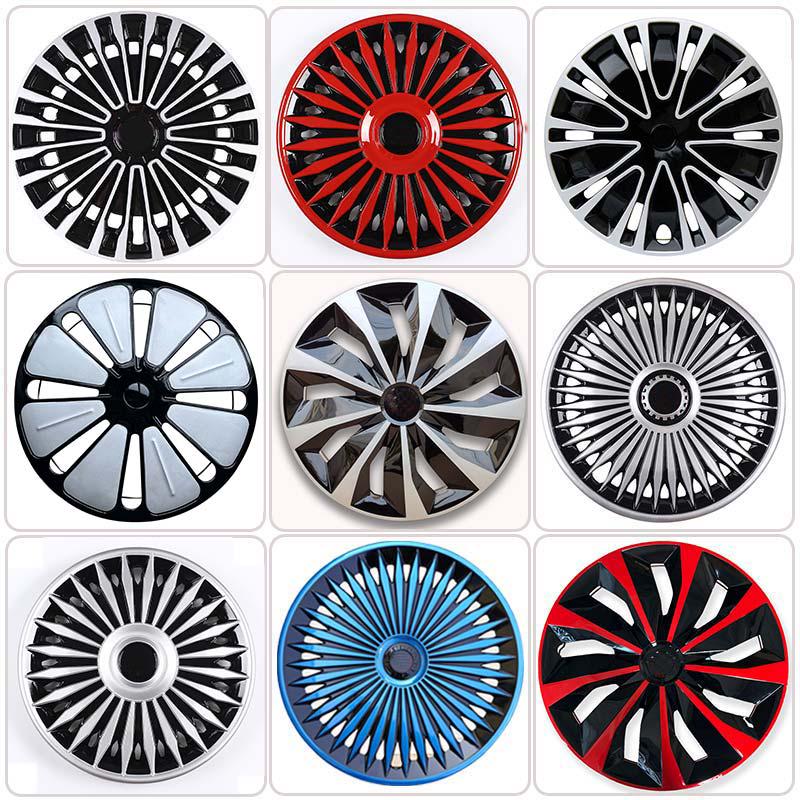 16-дюймовый колпак ступицы колеса для BAIC M7 - Защитный модифицированный внешний кожух для BAIC Ruishang M7 TT All Black Set of 4 with Emblem