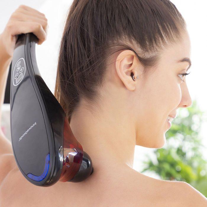 Masseur de main - INNOVAGOODS - Masfin - 5 têtes interchangeables - 12 modes - 10 niveaux d'intensité