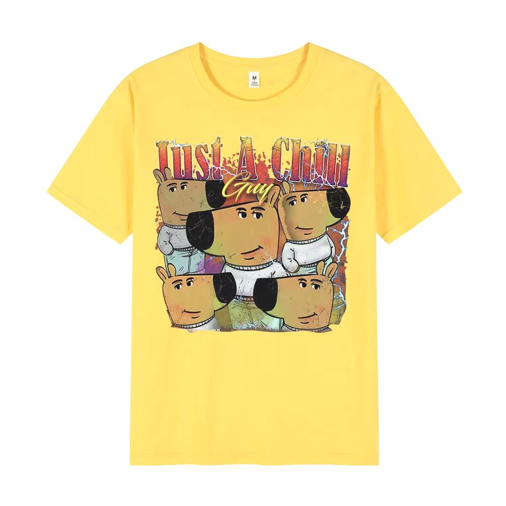 

Я просто спокойный парень Смешной мем Графические футболки Женская одежда Смешные футболки Повседневная футболка с коротким рукавом Женская одежда XXXL