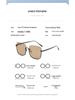 Retro Half-Frame Tea-Colored Sunglasses, Unisex 2025 Korean Style, High-End Net Red Fashion.
