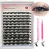 Eyelash Book: Large Capacity False Eyelashes Pack with 640 Clusters in 30D/40D/50D Styles