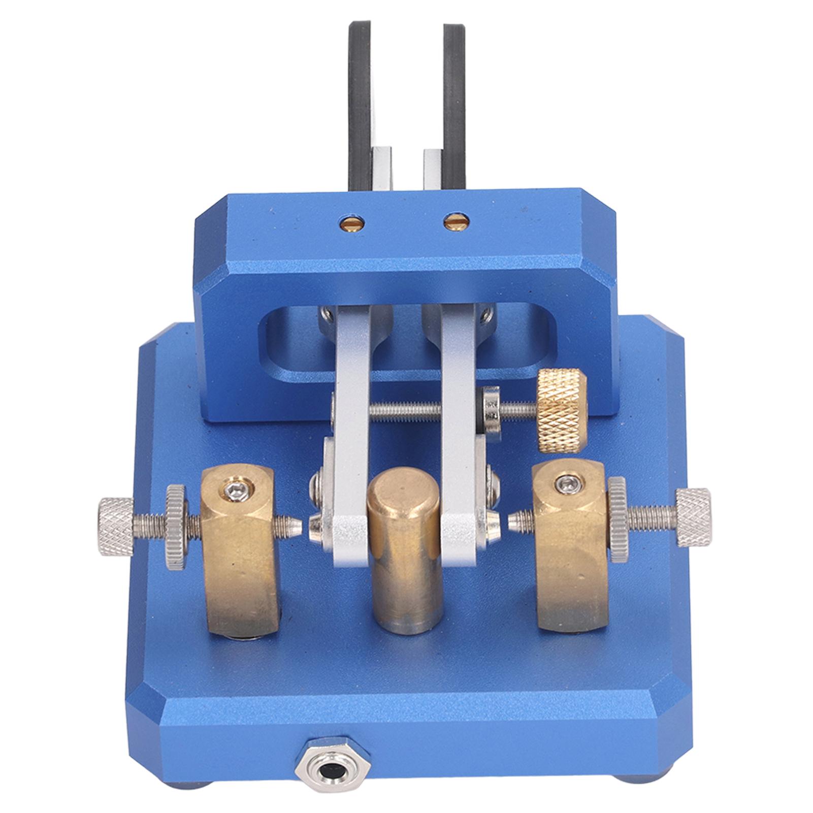 Morse Code Sleutel Dubbele Paddle Automatische CW Kortegolf Telegram Tapper voor Training Blauw