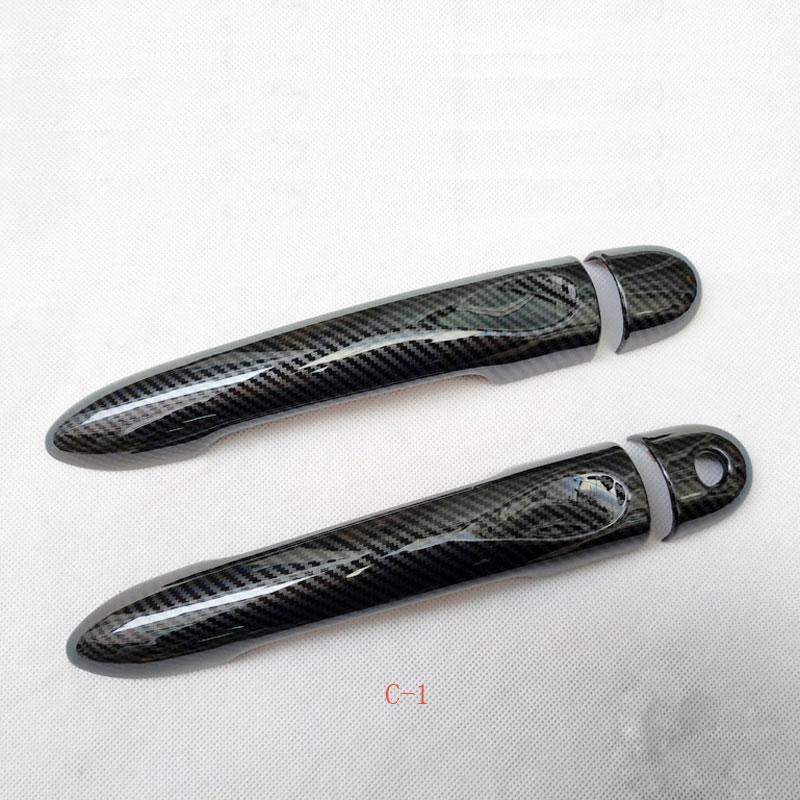 Abs Chrome Door Handle Cover for Renault Clio Iv 4 Lutecia 2014 2015 2016 2017 2018 Car Accessories Color Imatation Carbon