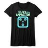 Back To the Future Flux Black Junior Women's T-Shirt