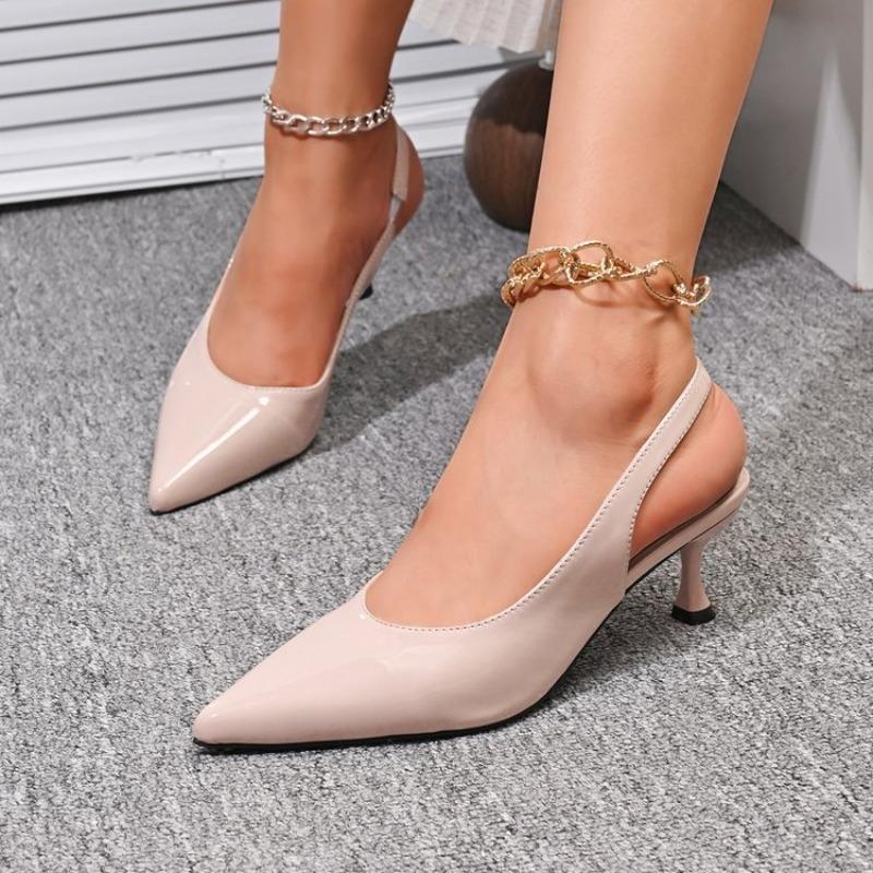 New in 2026 Pumps Footwear Elegant Women Heeled Shoes Fashion Female Pointed Toe Slingbacks Ladies High Heels Shoes
