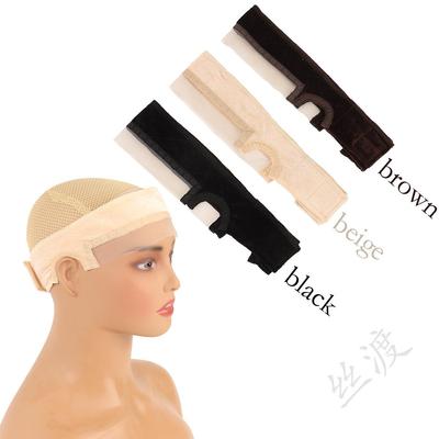 Faixa de Cabelo com Renda de Veludo Antiderrapante para Peruca com Tira Ajustável