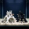 Aquarium Fish Shrimp Root Cave 3D Printed Piece for Water Habitat Display, Tree-Style Shelter Form for Aquascaping Resting Cover Viewing