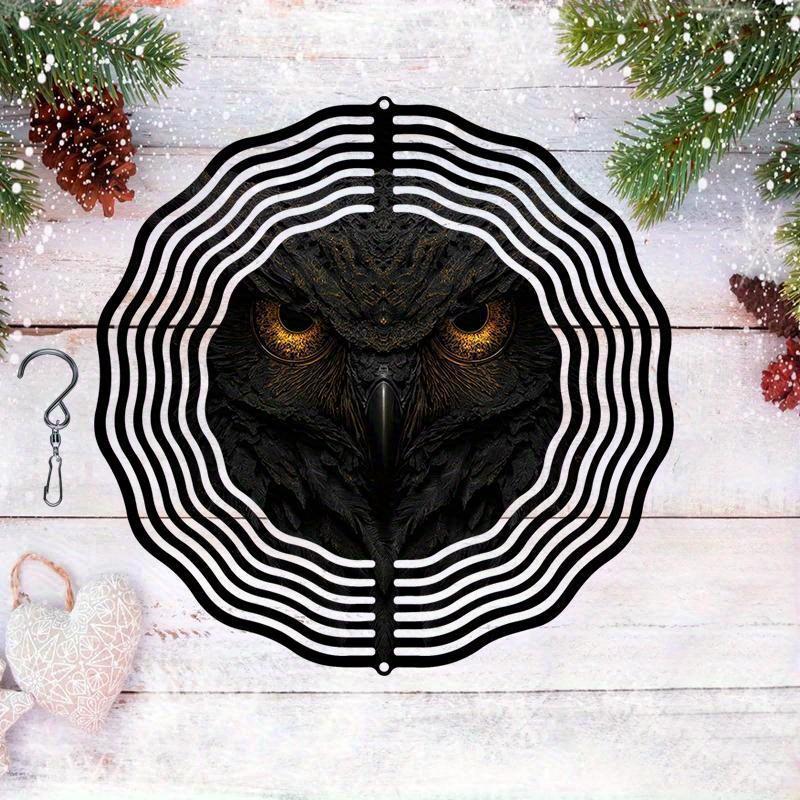 10 Zoll Hängender Windspinner mit 360-Grad-Haken für Balkon-Gartendekor Frühling Sommer Außendekoration