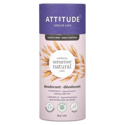 ATTITUDE, Haferflocken empfindliche natürliche Pflege, Deodorant, Kamille, 85g (3 Unzen)