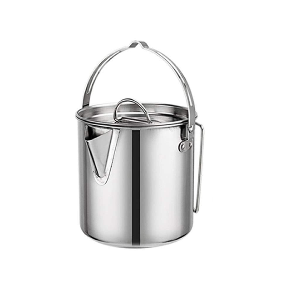 

Alice in the Land of Miscellaneous Goods Camping Dimensions Direct Capacity Storage Bag Stainless Water Camping Kettle Cooker, Cookware, Outdoor,
