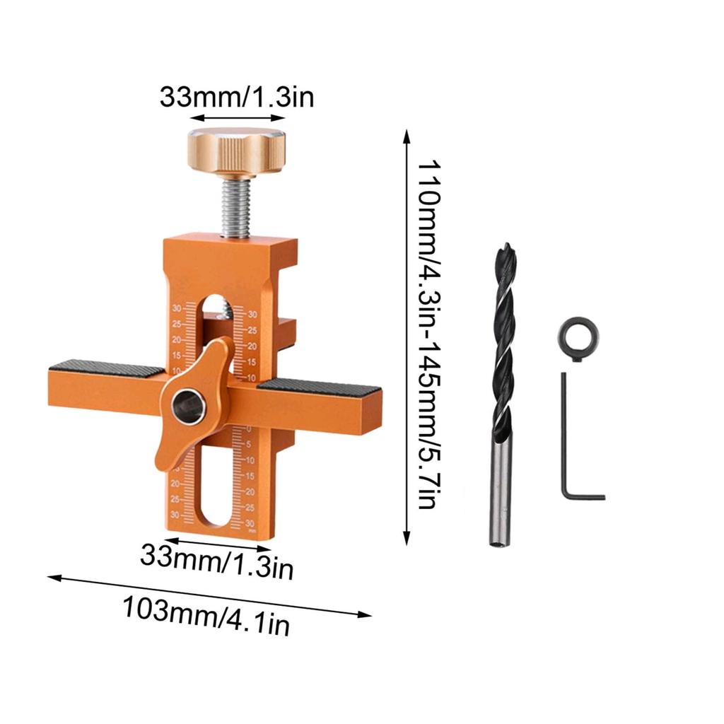 2 in 1 Cabinet Door Installation Auxiliary Tool Rebounder Drilling Locator Wardrobe Wall Cabinet Leveler DIY Woodworking Tool