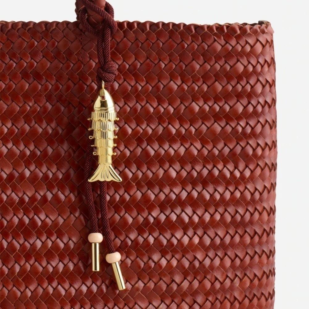 Unique Small Fish Key Chain Elegant Bag Pendant Creative Braided Rope Bag Charm Gift