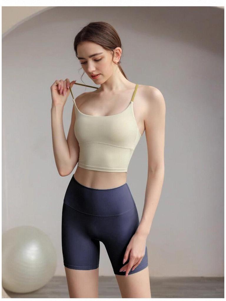 Europäische und amerikanische Damen High Waist Sommer Fitness Yoga Hosen - Pfirsich Hüfte, Nude, für Radfahren und Laufen