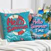 High Definition Printed Letters Pillow Cover Outdoor Vacation Atmosphere Living Room Bedroom Sofa Cushion Lumbar Cushion Cover