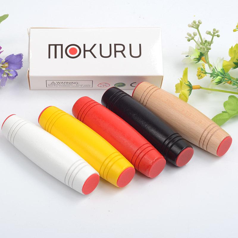 Wooden Mokuru Tumbler Stick - Creative Stress Relief Toy from Japan