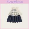 Girl Summer Dress Set With Lace Cotton Fabric For Toddler Girls 3 To 8 Years