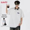 Baleno Men's Retro Plaid Print Polo Shirt
