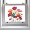 Personalized Embossed Floral Home Glass Window Beautification Stickers