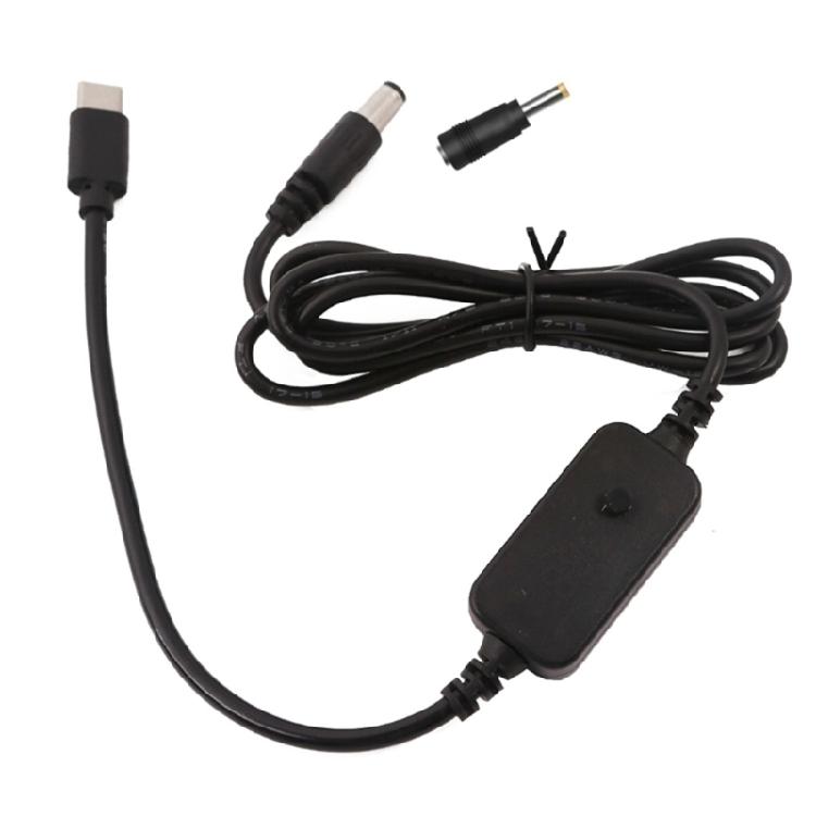 Type C Cable with Adjustable Voltage for Camera, Router, Laptop, and More
