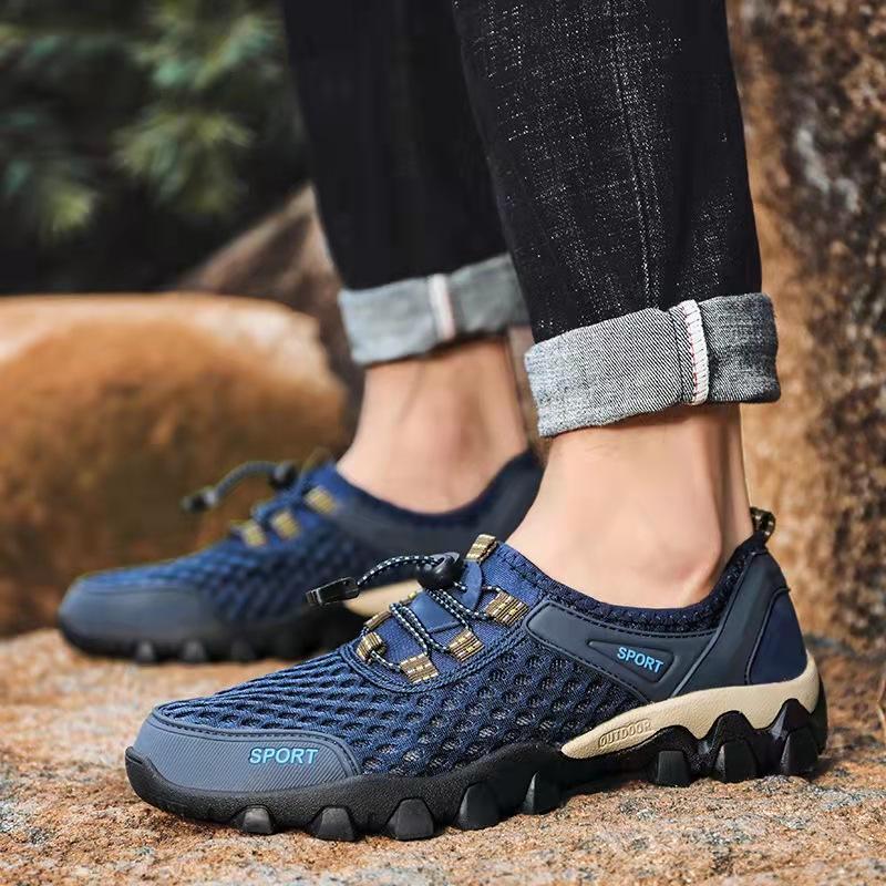 Wading shoes summer new men's breathable and comfortable outdoor mesh shoes casual sports shoes men's shoes