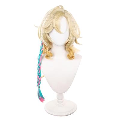 NOKIJP Shironen Wig, Genshin Impact Cosplay, Heat-Resistant, Smooth, Easy To Style, Genshin Impact Hatchet, Shironen, Soul-Forging Flame