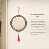 2026 New Chinese Style Fu Character Wooden Pendant with Blank Calligraphy Xuan Paper