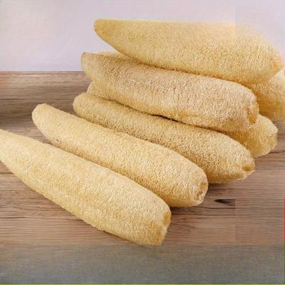 1 spazzola ruvida naturale da 50-60 cm per lavare i piatti, cotta intera e ruvida senza aggiunta di olio. Luffa per lavare PENTOLE e piatti