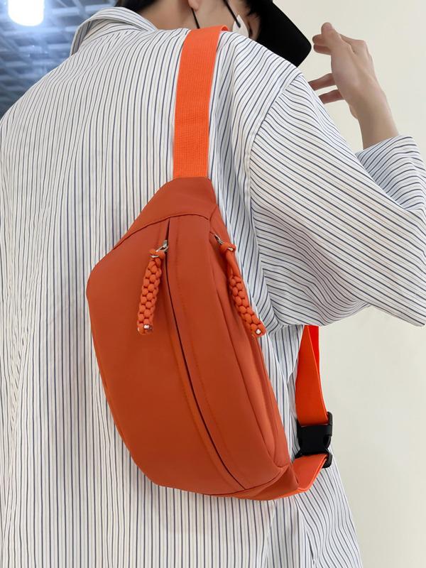 Japanese Style Crossbody Chest Bag - Casual, Versatile, Unisex Bag for Phones & Essentials